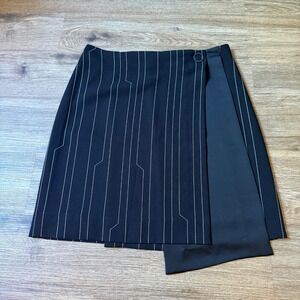 Cop Copine Asymmetric Skirt Mini Wrap Geometric | Black | IT 42